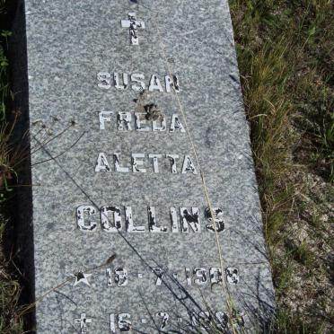 COLLINS Susan Freda Aletta 1908-1999