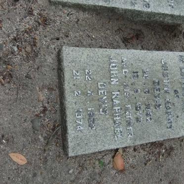 DEVIS John Raphael 1932-1974 :: DEVIS Justin Harry 1962-1972