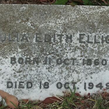 ELLIOTT Julia Edith 1860-1949