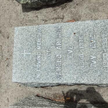 EVE Harold Arthur 1900-1976 &amp; Ivy 1900-1987