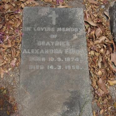 FINCH Beatrice Alexandra 1874-1956