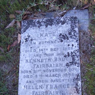 FAIRBAIRN Kate 1839-1928 :: FAIRBAIRN Kenneth Bruce 1876-1934
