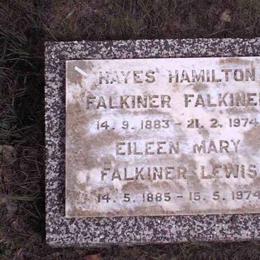 FALKINER Hays Hamilton Falkiner 1883-1974 &amp; Eileen Mary Falkiner LEWIS 1885-1974