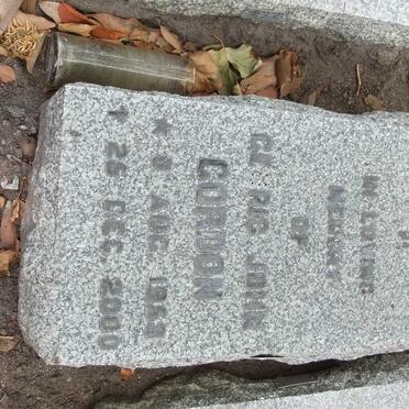 GORDON Cedric John 1953-2000