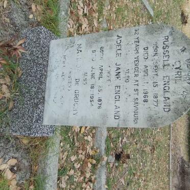 GRUCHY Matilda, de 1875-1951 :: ENGLAND Cyril Russell 1877-1968 &amp; Adele Jane 1876-1954