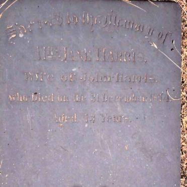 HARRIS Jane 1861-1874
