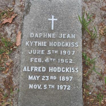 HODGKISS Alfred 1897-1972 :: HODGKISS Daphne Jean Kythie 1907-1962