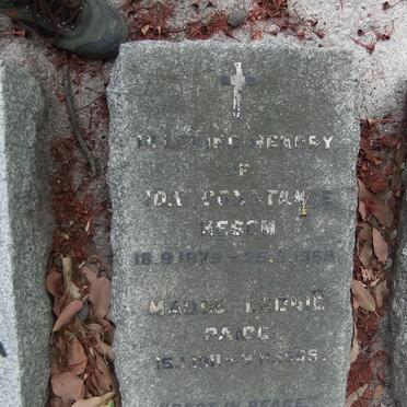 HESOM Ida Constance 1879-1968 :: PAIGE Madge Leonie 1911-19?5