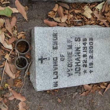 JOHANNES Yvonne M.F. 1945-2002