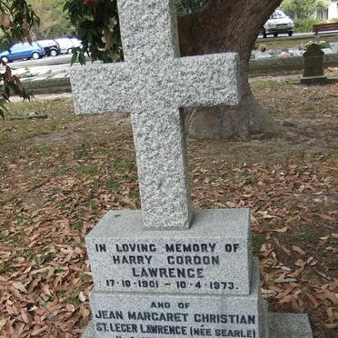 LAWRENCE Harry Gordon 1901-1973 &amp; Jean Margaret Christian St. Leger SEARLE 1909-1999