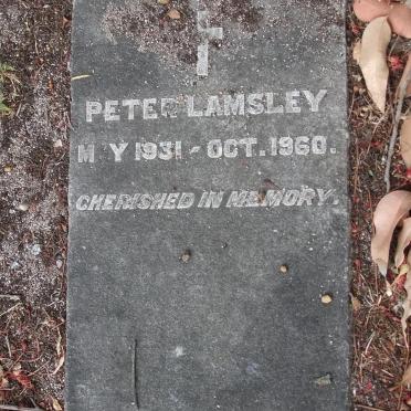 LAMSLEY Peter 1931-1960