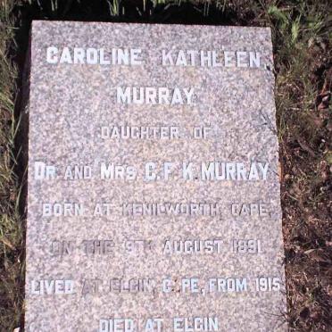 MURRAY Caroline Kathleen 1891-1984