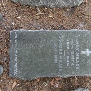 MILLER Fanny nee SMITH 1862-1935 :: MILLER Seymour 1902-1956