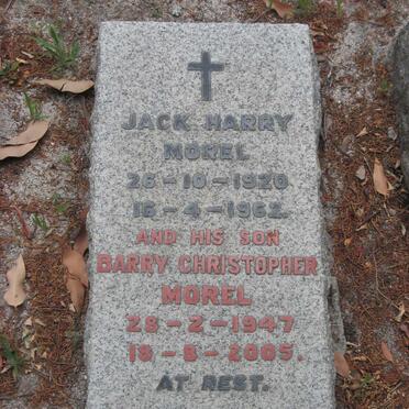 MOREL Jack Harry 1920-1962  :: MOREL Barry Christopher 1947-2005