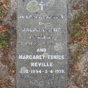 NEVILLE Ralph Ewing 1892-1961 &amp; Margaret Eunice 1894-1973 :: NEVILLE Marie Pamela 1921-1983