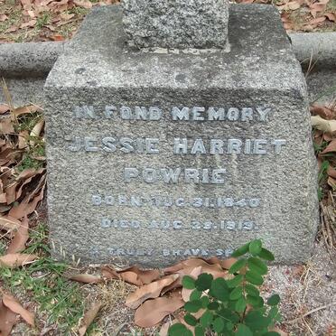 POWRIE Jessie Harriet 1840-1919