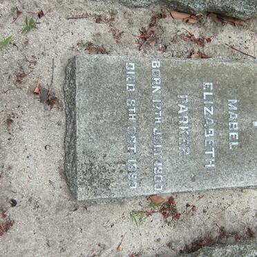 PARKER Mabel Elizabeth 1900-1969