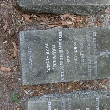 PALMER Norman Henry Guy 1878-1947 &amp; Harriett Louisa 1887-1946