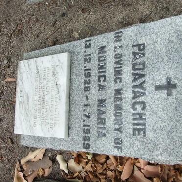 PADAYACHIE Monica Maria 1928-1989