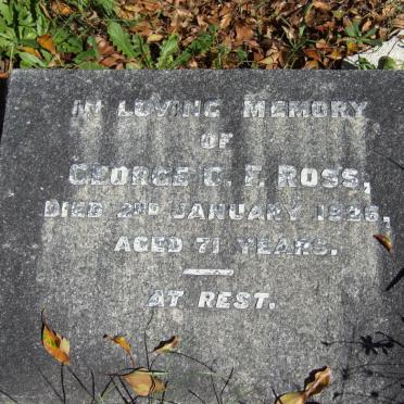ROSS George C.F. -1926