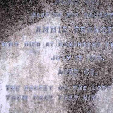 TAYLOR Annie Frances -1914