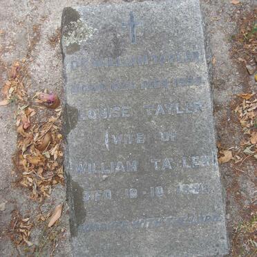 TAYLER William 1870-1955 &amp; Louise -1980