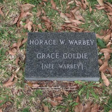 WARBEY Horace W. :: GOLDIE Grace nee WARBEY