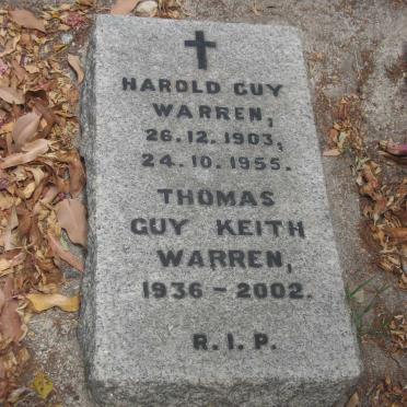 WARREN Harold Guy 1903-1955 :: WARREN Thomas Guy Keith 1936-2002