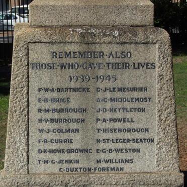 World War Memorial 1939-1945