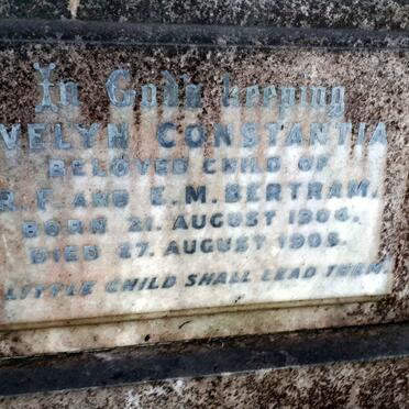BERTRAM Evelyn Constantia 1904-1905