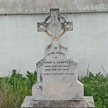 CLOETE John G. 1829-1865