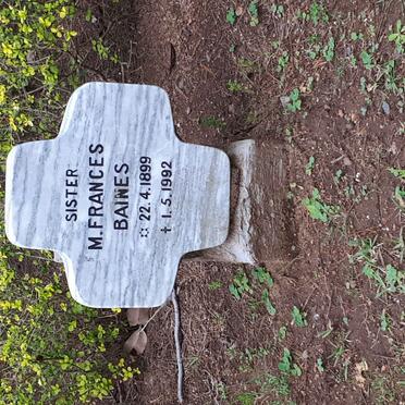 BAINES M. Frances 1899-1992