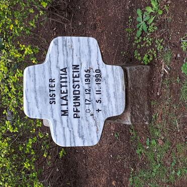 PFUNDSTEIN M. Laetitia 1905-1990