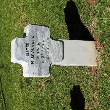 BECKER M. Sponsata 1908-2003