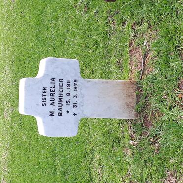 BAUMHEIER M. Aurelia 1911-1979