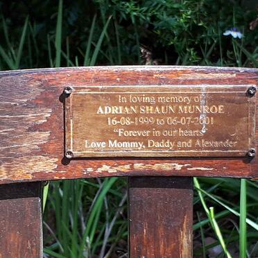 MUNROE Adrian Shaun 1999-2001