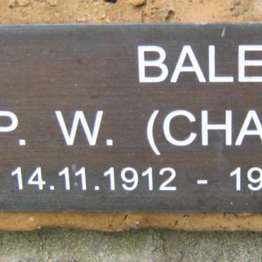BALE P.W. 1912-1993