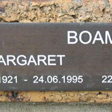 BOAM Laurie 1911-1995 &amp; Margaret 1921-1995