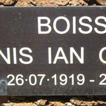 BOISSIER Dennis Ian Campbell 1919-2002
