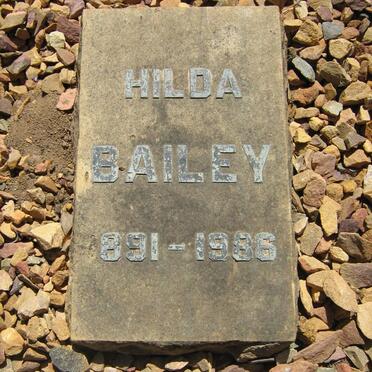 BAILEY Hilda 1891-1986