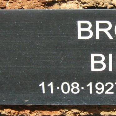 BROOKS Birdie 1927-2003