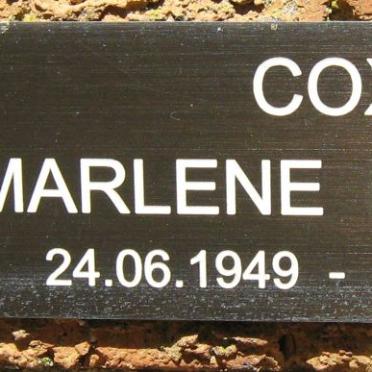 COX Marlene Patricia 1949-2006