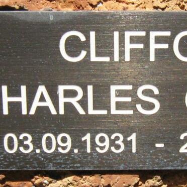 CLIFFORD Charles Gerald 1931-2007