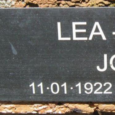 COX Joy, LEA 1922-2004