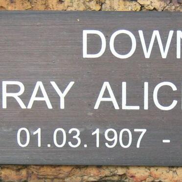 DOWNEY Ray Alice Mary 1907-1985