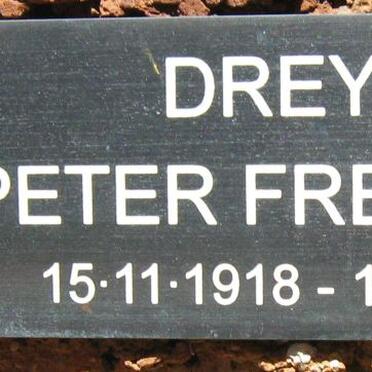 DREYER Peter Frederick 1918-1999