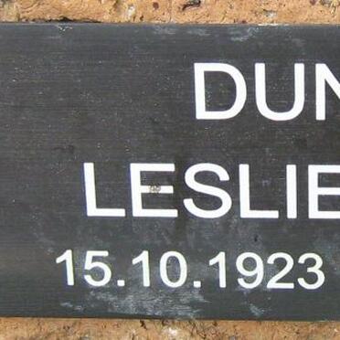 DUNBAR Leslie Allan 1923-1999