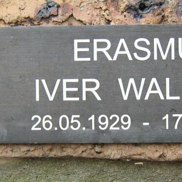 ERASMUS Iver Wallace 1929-2007