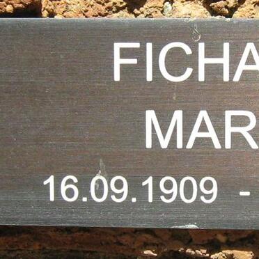 FICHARDT Marian 1909-1954
