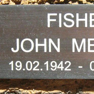 FISHER John Mervyn 1942-2004